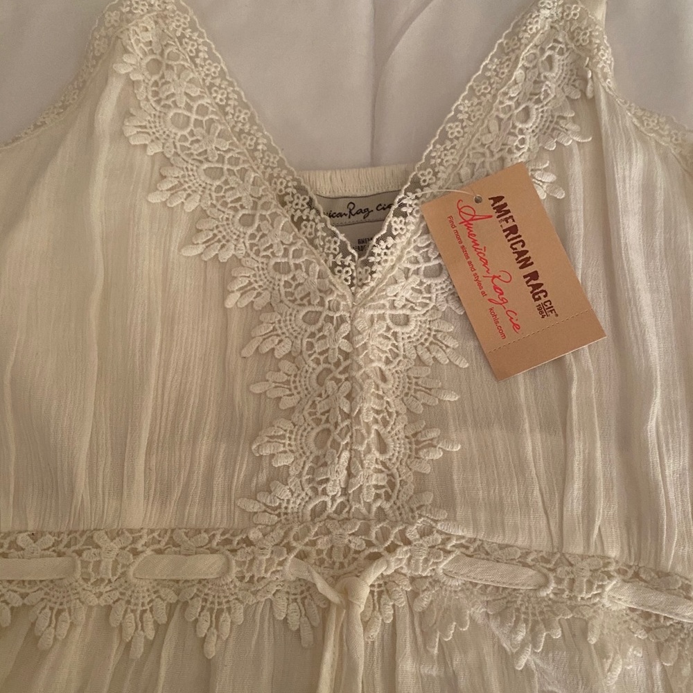 American Rag - Cream Boho inspired top - Picture 3 of 7